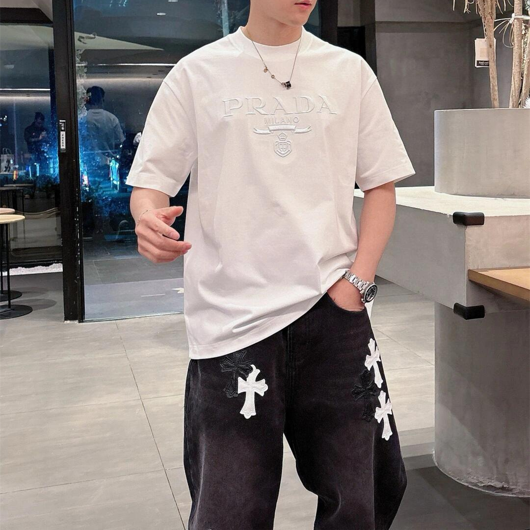 『S-4XL』超人気商品 大人の定番 合わせやすい 質感のいい 快適 通気性 高品質 刺繍Ｔシャツ