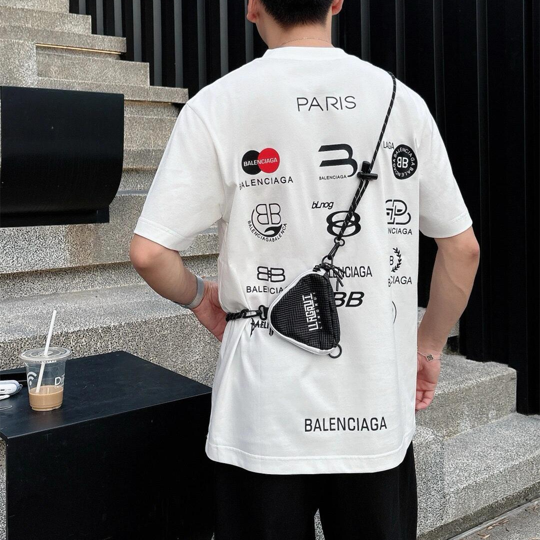 『S-4XL』クリーンな印象 スポーティーなアクセント トレンド感抜群 ヴィンテージ風プリント Tシャツ