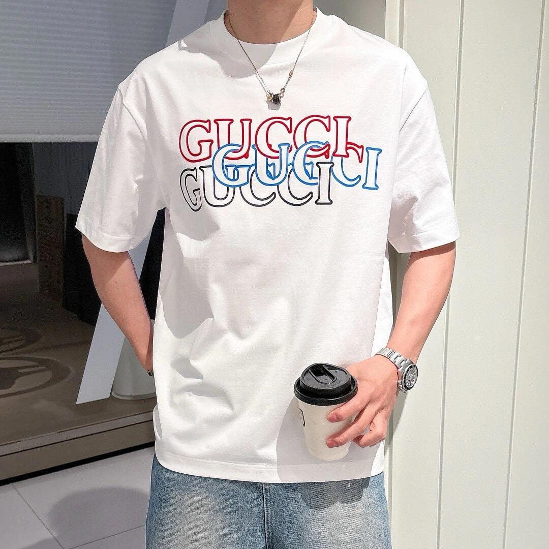 『S-4XL』コーディネートの主役 スタイルアップ間違いなし 体型カバー プリント Tシャツ