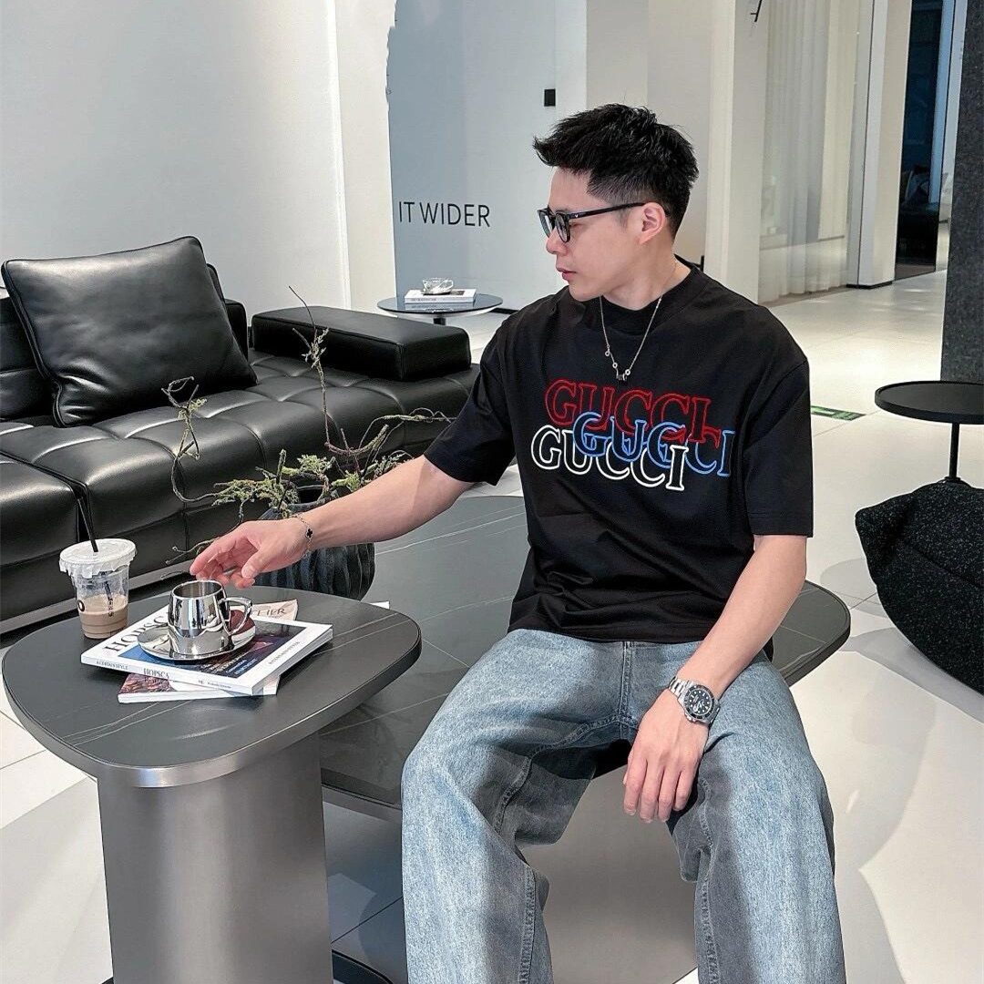 『S-4XL』コーディネートの主役 スタイルアップ間違いなし 体型カバー プリント Tシャツ