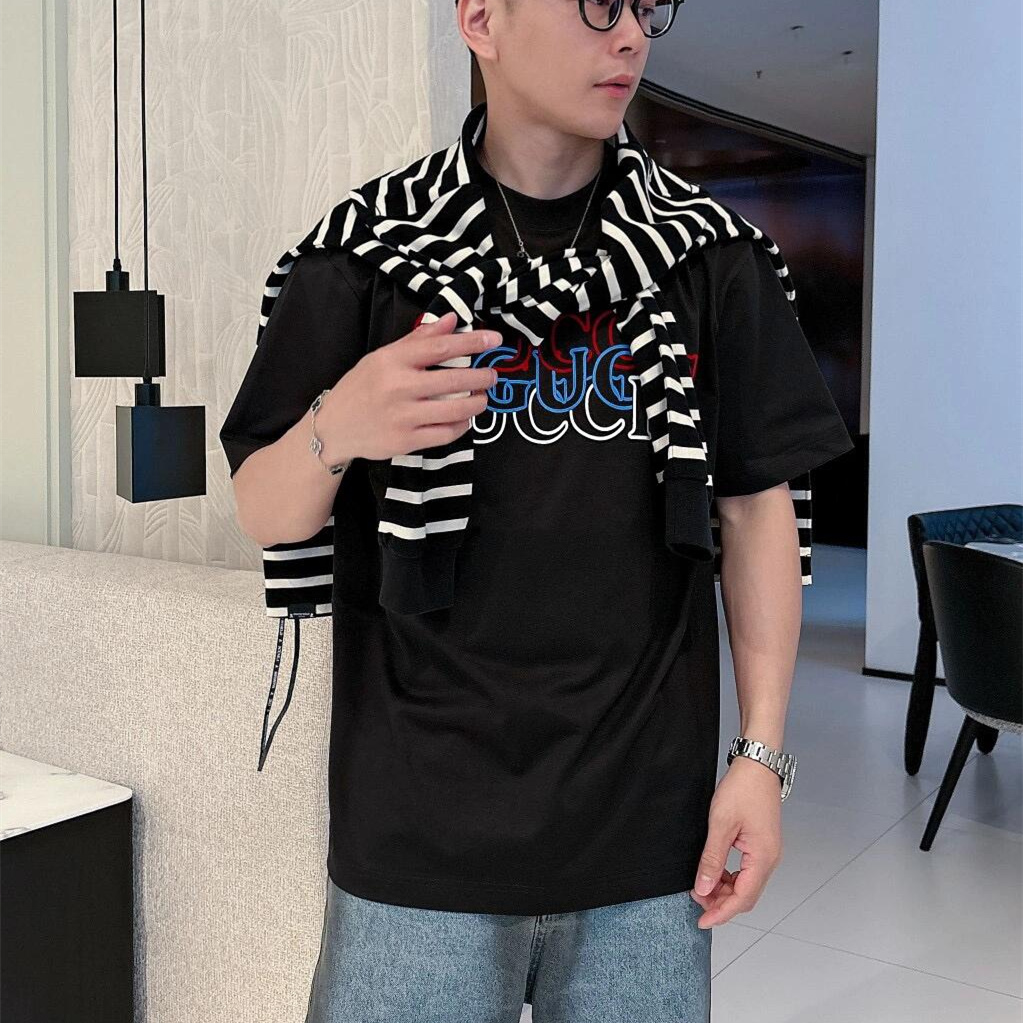 『S-4XL』コーディネートの主役 スタイルアップ間違いなし 体型カバー プリント Tシャツ