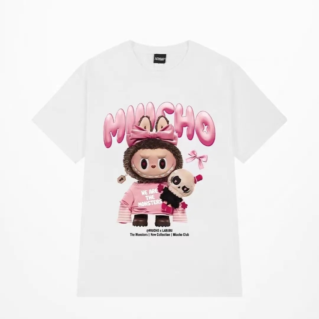 『S-4XL』今季も大流行 大好評 人気上昇中 カジュアル 可愛い カートゥーンプリント レデイーズメンズ Ｔシャツ