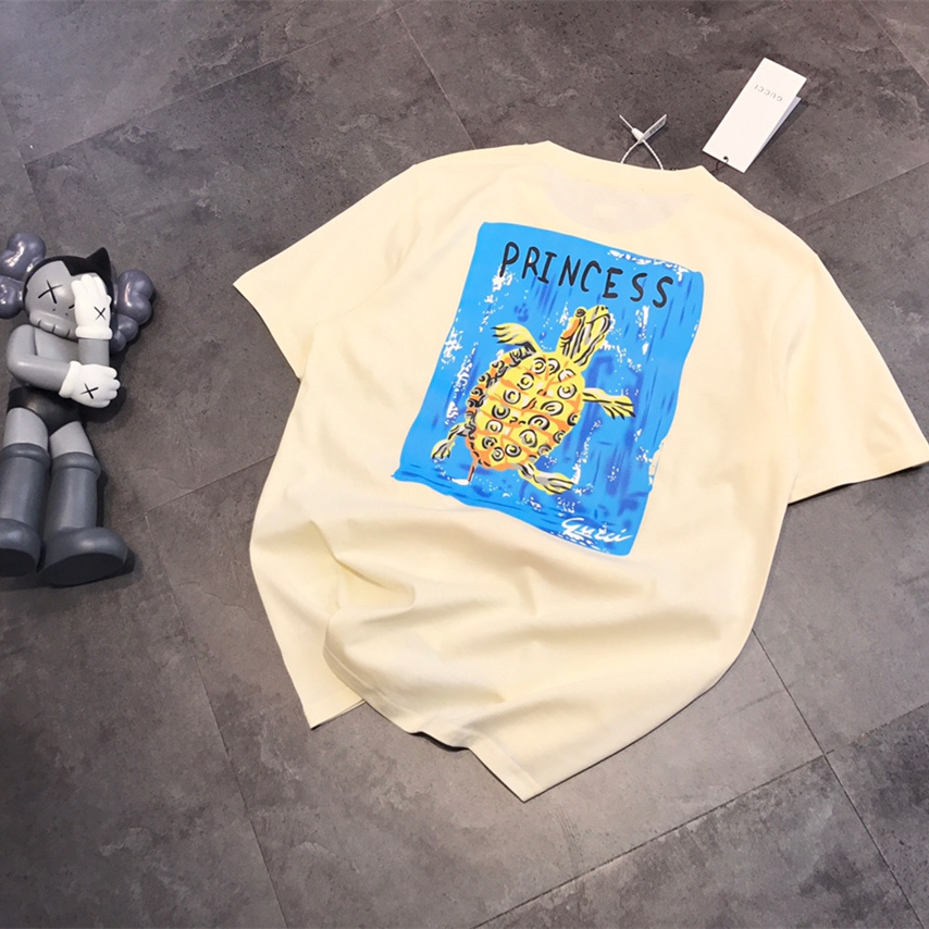 『フリーサイズ』おすすめ 合わせやすい カジュアル プリント ラウンドネック Tシャツ