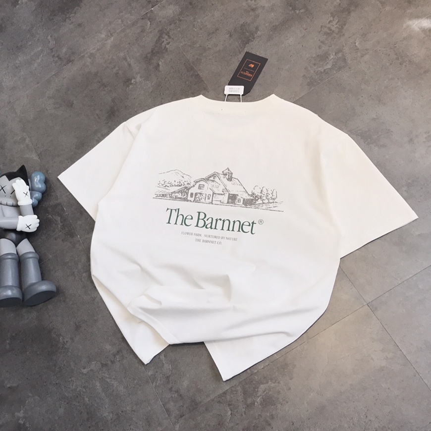 『 M-L』シンプル クルーネック プリント カジュアル 半袖  Tシャツ