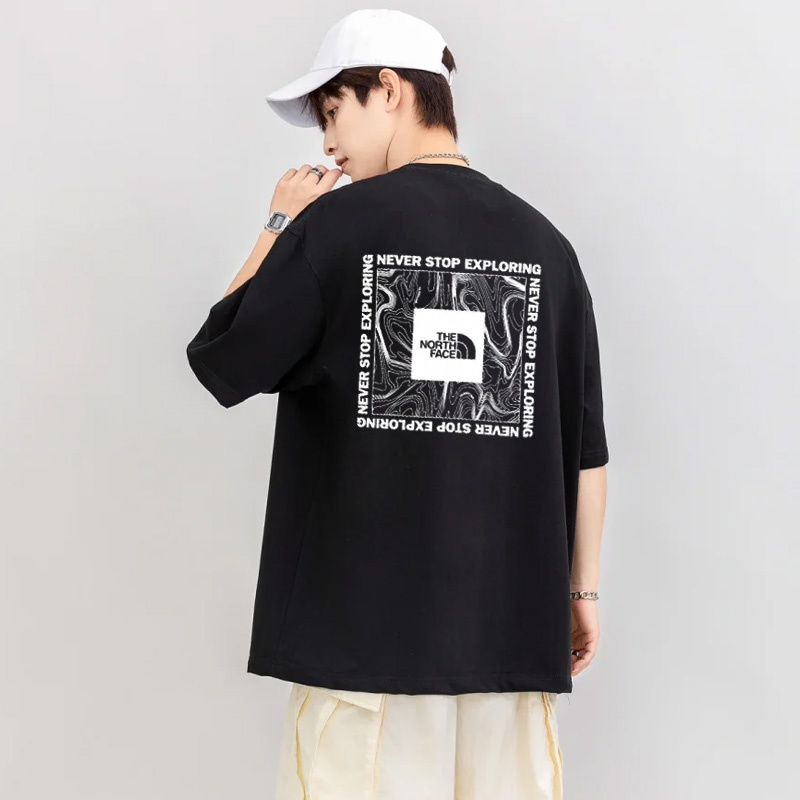『S-4XL』大活躍 おすすめ 質感のいい クール カジュアル ラウンドネック Tシャツ