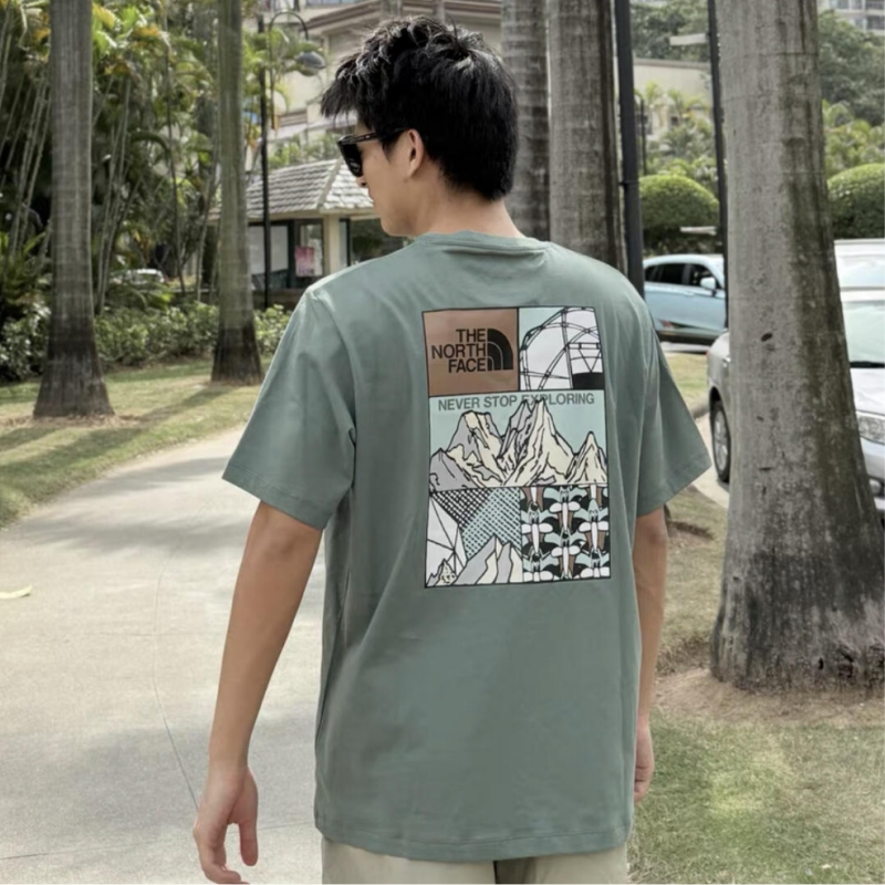 『S-4XL』激売れ中 手触り良く クール ノームコア プリント Tシャツ