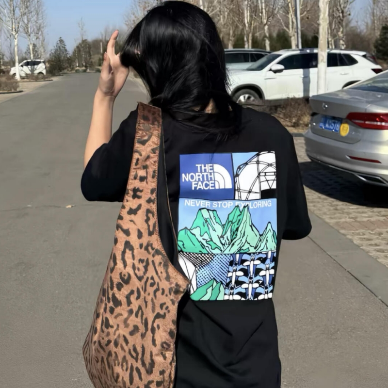 『S-4XL』激売れ中 手触り良く クール ノームコア プリント Tシャツ