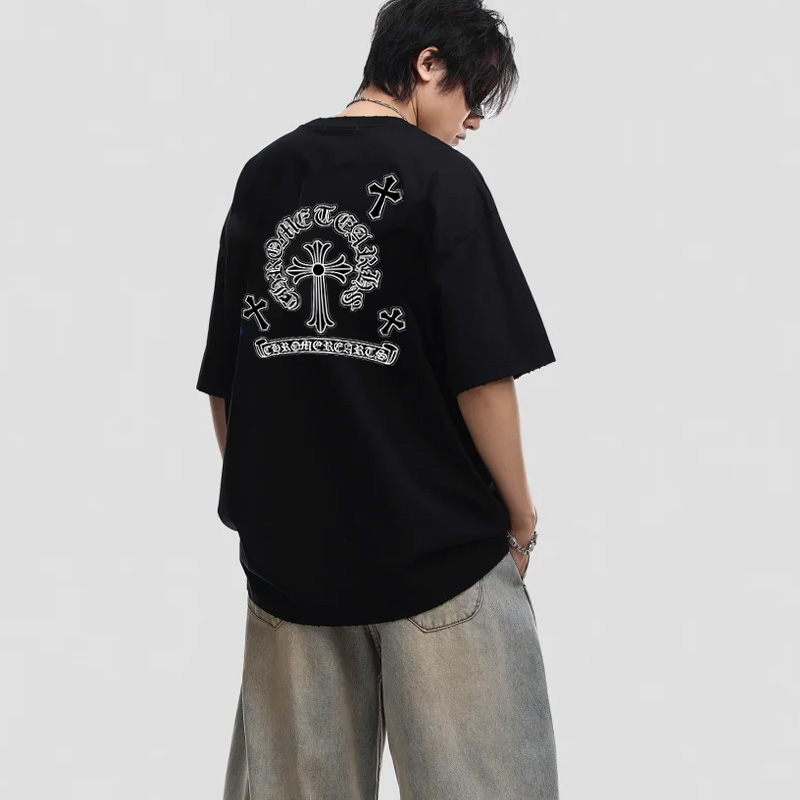 『S-4XL』話題沸騰中 おすすめ 質感のいい ストリート ノームコア プリント  Tシャツ