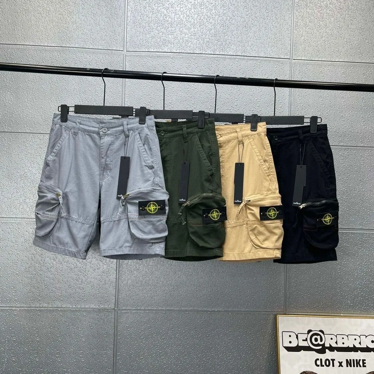 『M-5XL』トレンディなワークウェア、夏用ポケット付き五点パンツ、カジュアルショーツ