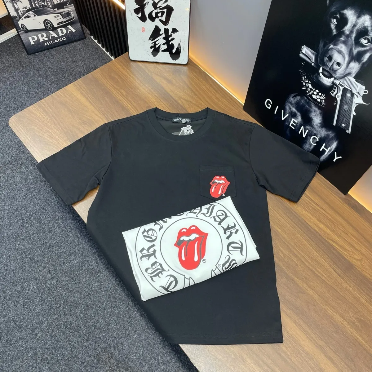 『S-2XL』大人気！ストリートスタイルプリントのゆったりフィットトップス、カジュアルなクルーネック、夏物