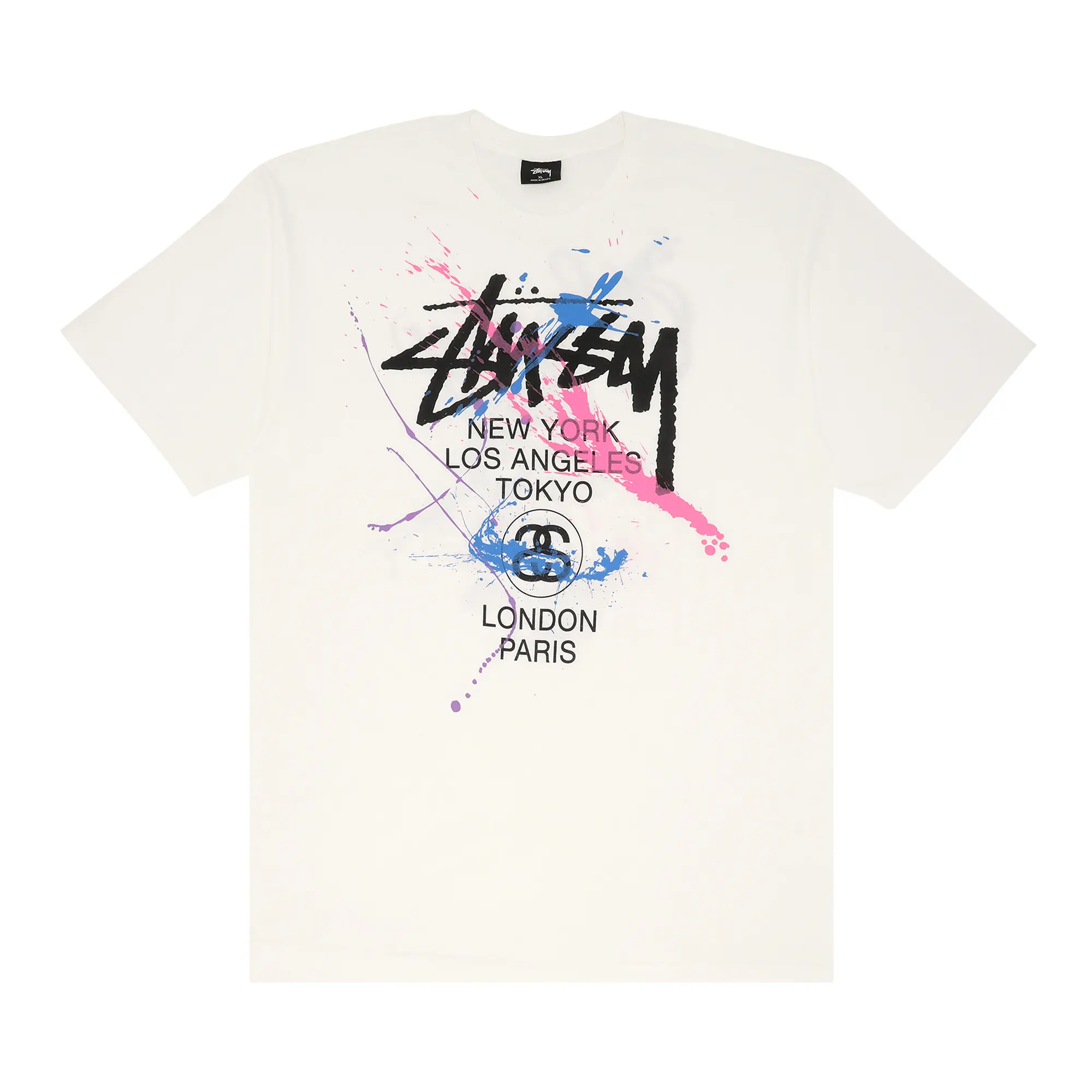 【期間限定割引価格】Stussy World Tour Paint Tee