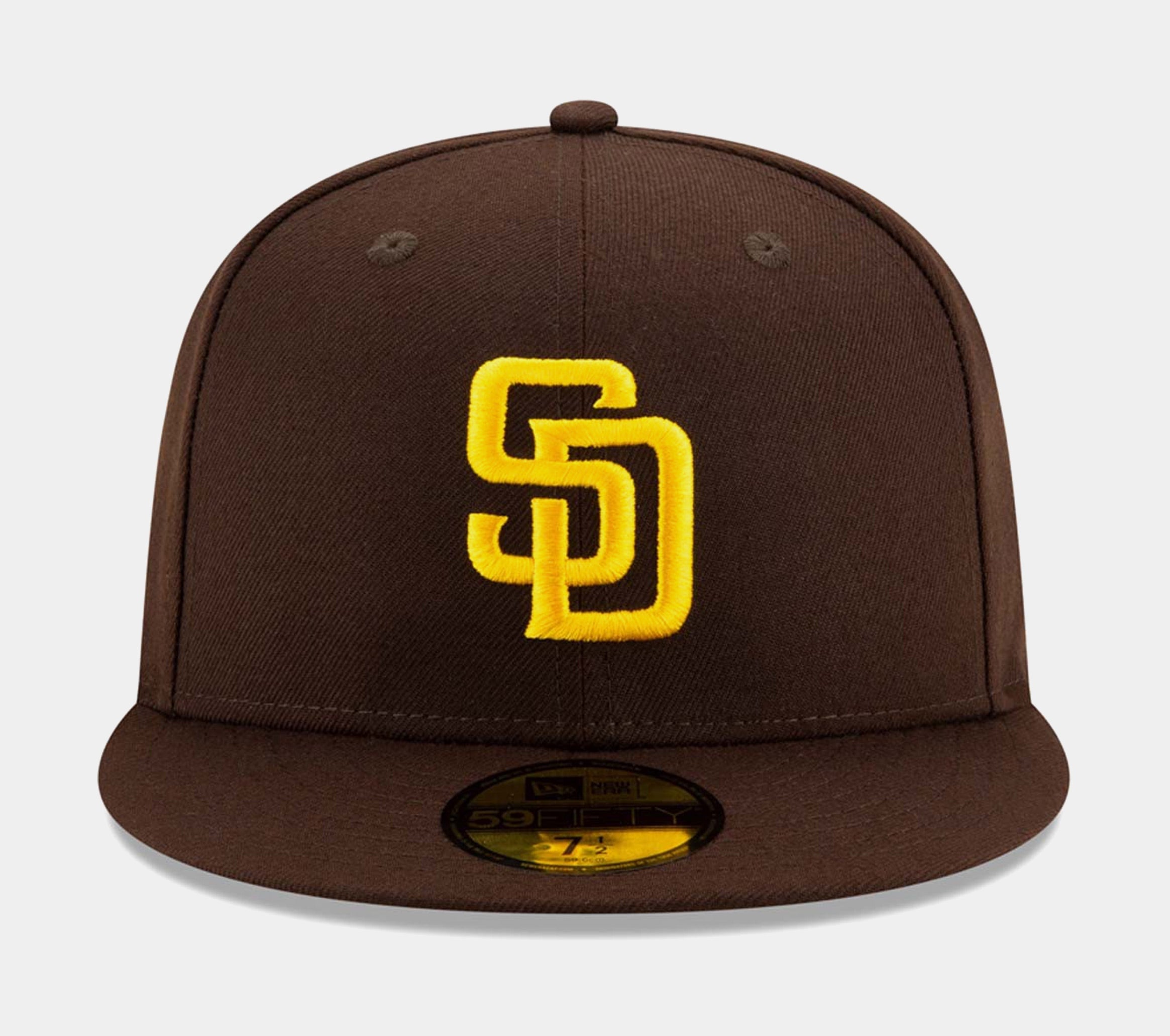 San Diego Padres Authentic Collection 59FIFTY Mens Hat (Brown)