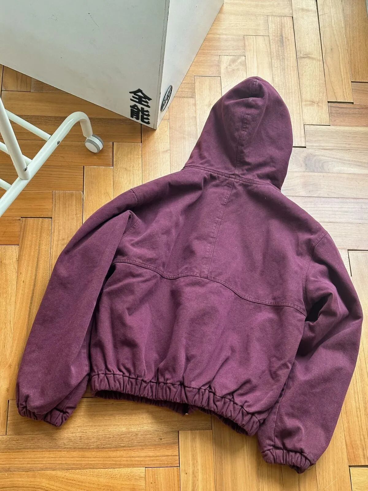 STUSSY帆布保温作業ジャケット綿版ツアー22AW CANVASINSULATED WORK JACKET帆布絶縁水洗いジャケット綿服綿聯帽ジッパーコート男女秋冬