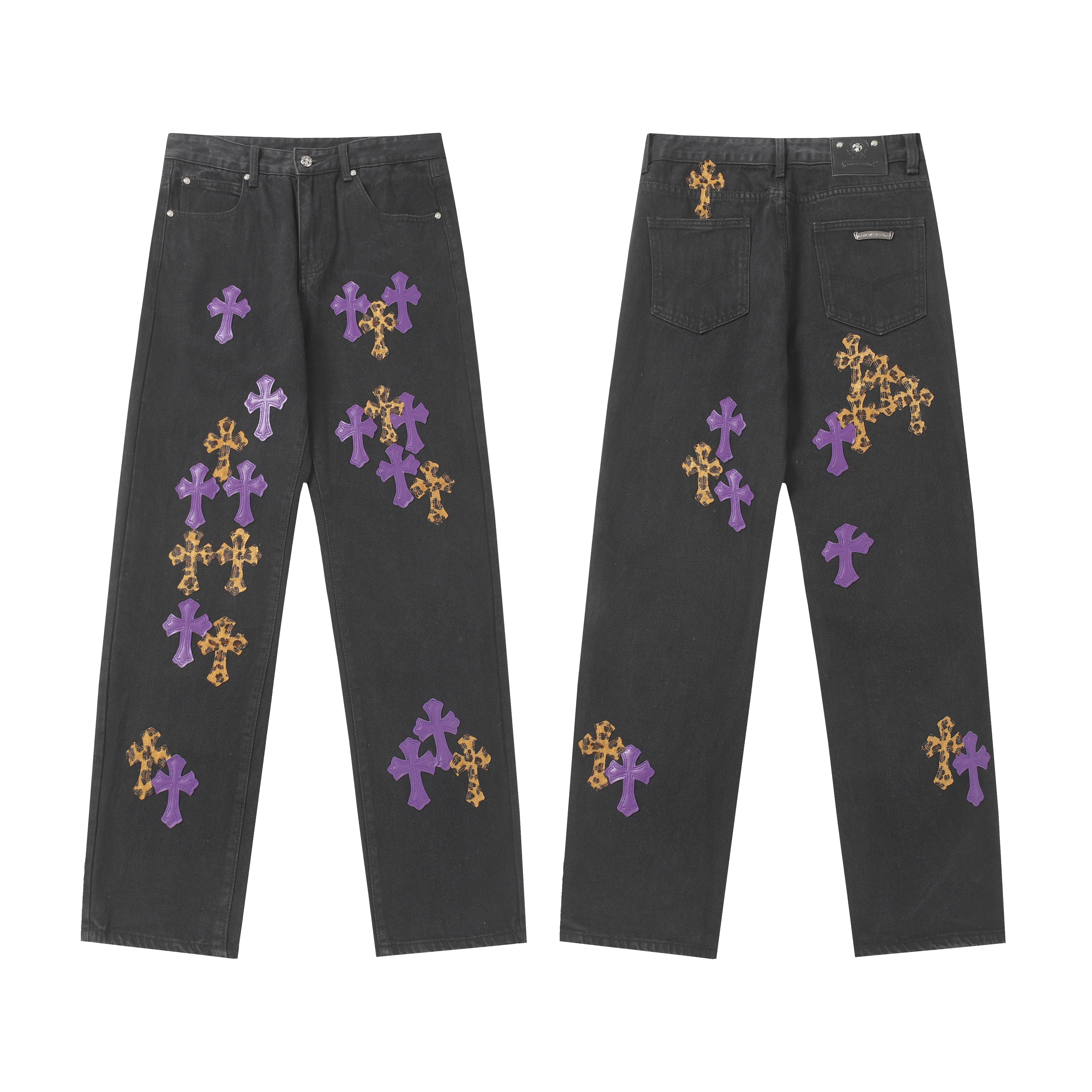 【Chrome Hearts】クロムハーツ クロスパッチ デニムジーンズ 9981