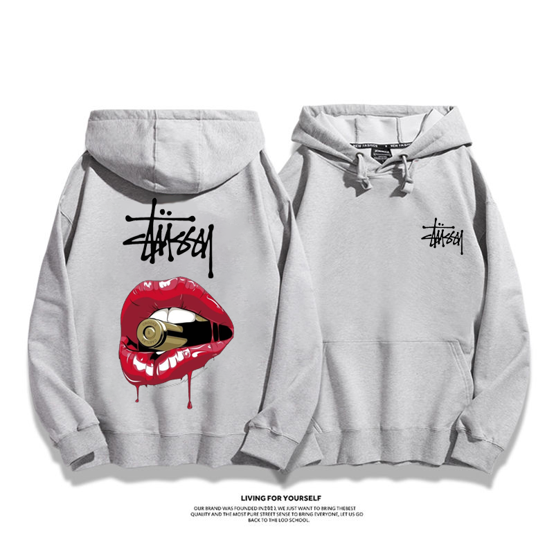 STUSSY Bloody Red Lips Hoodie