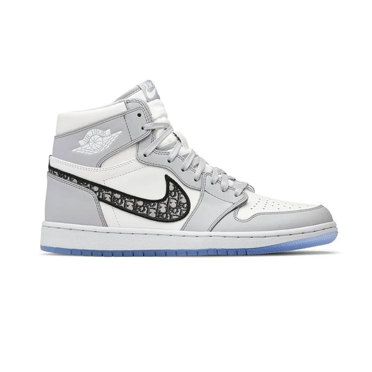 稀少なレアスニーカー！DIOR × Nike Air Jordan １ HIGH OG ディオール ナイキ エアジョーダン1 コラボレーションモデル ハイカット スニーカー グレー 選べる サイズ 新品未使用 最新 人気 靴 稀少