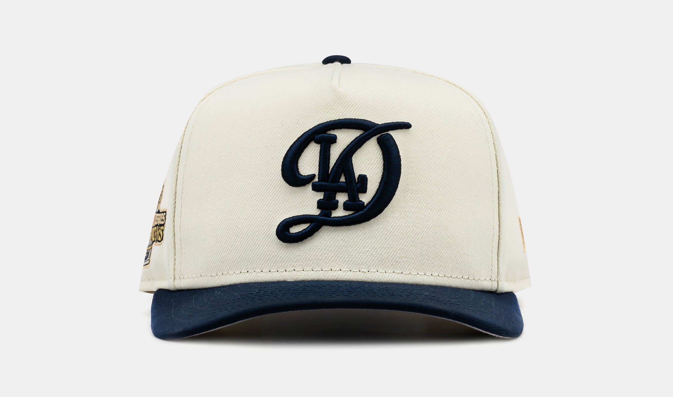 Shoe Palace Exclusive Los Angeles Dodgers World Champions 2024 950AF Snapback Mens Hat (Chrome/Dodger Blue)
