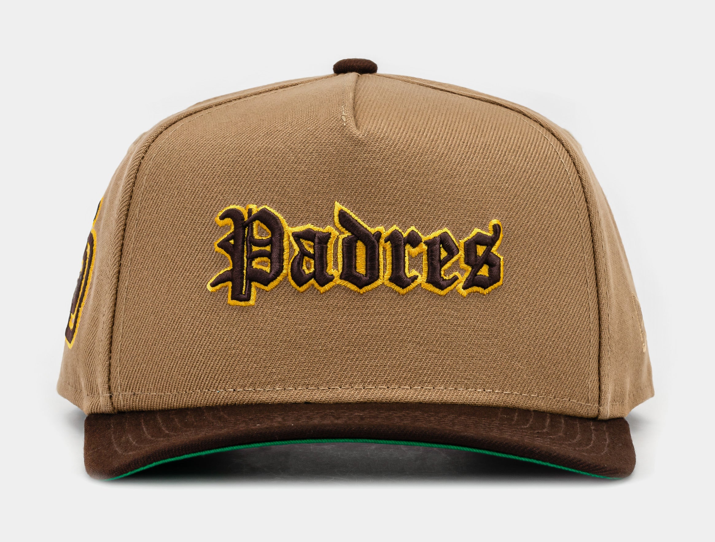 Shoe Palace Exclusive San Diego Padres Khaki 950AF Snapback Mens Hat (Khaki/Yellow)