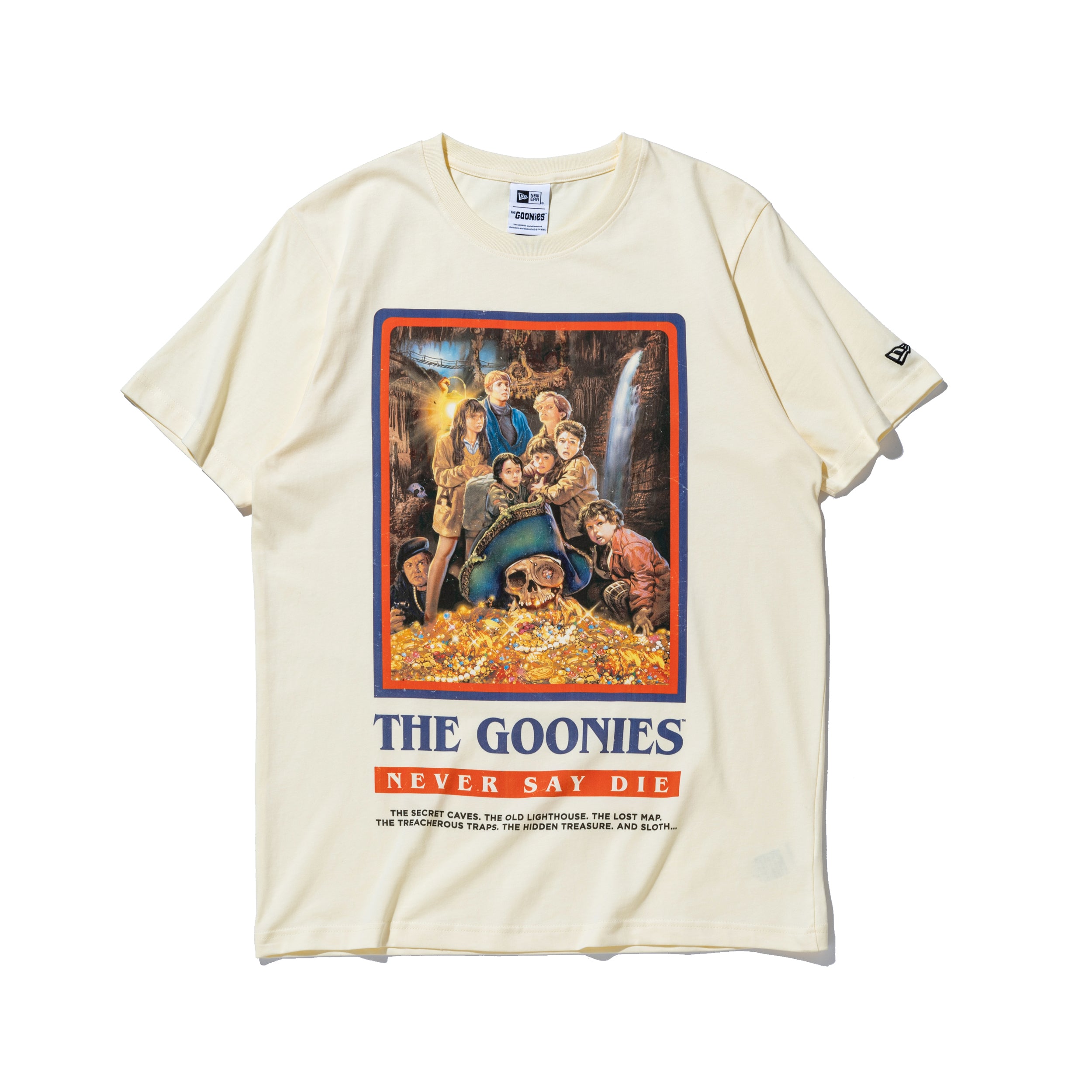 半袖 コットン Tシャツ The Goonies グーニーズ Movie Poster クロームホワイト