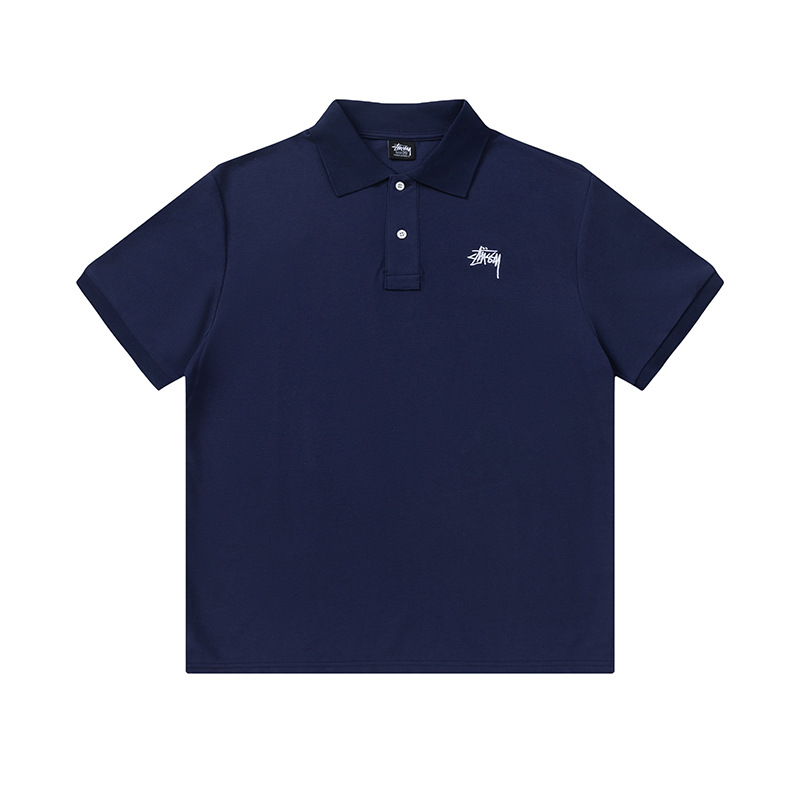 Stussy embroidered logo polo shirt