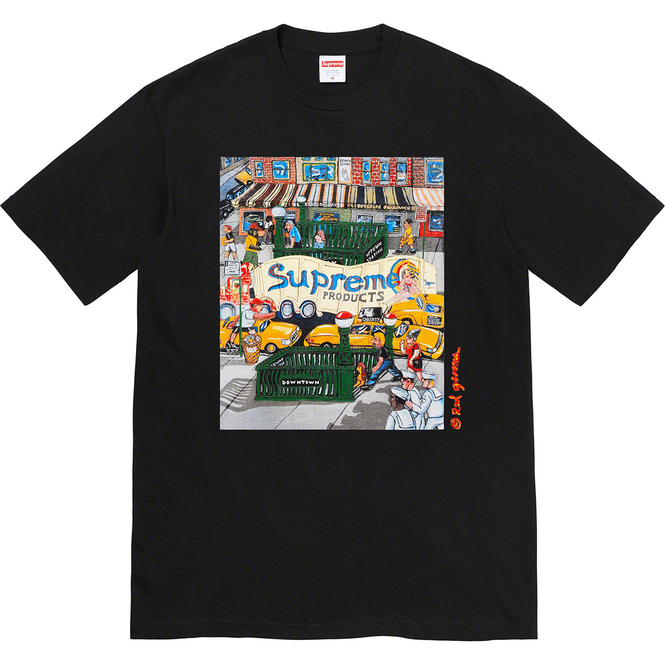 【Supreme】アメリカントレンドストリートコミックTシャツはゆったりユニセックス