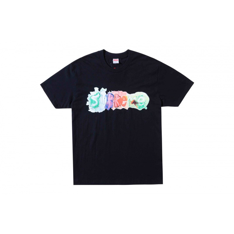 【Supreme】アメリカのトレンドブランド カラフルインクTシャツ ゆったり ユニセックス