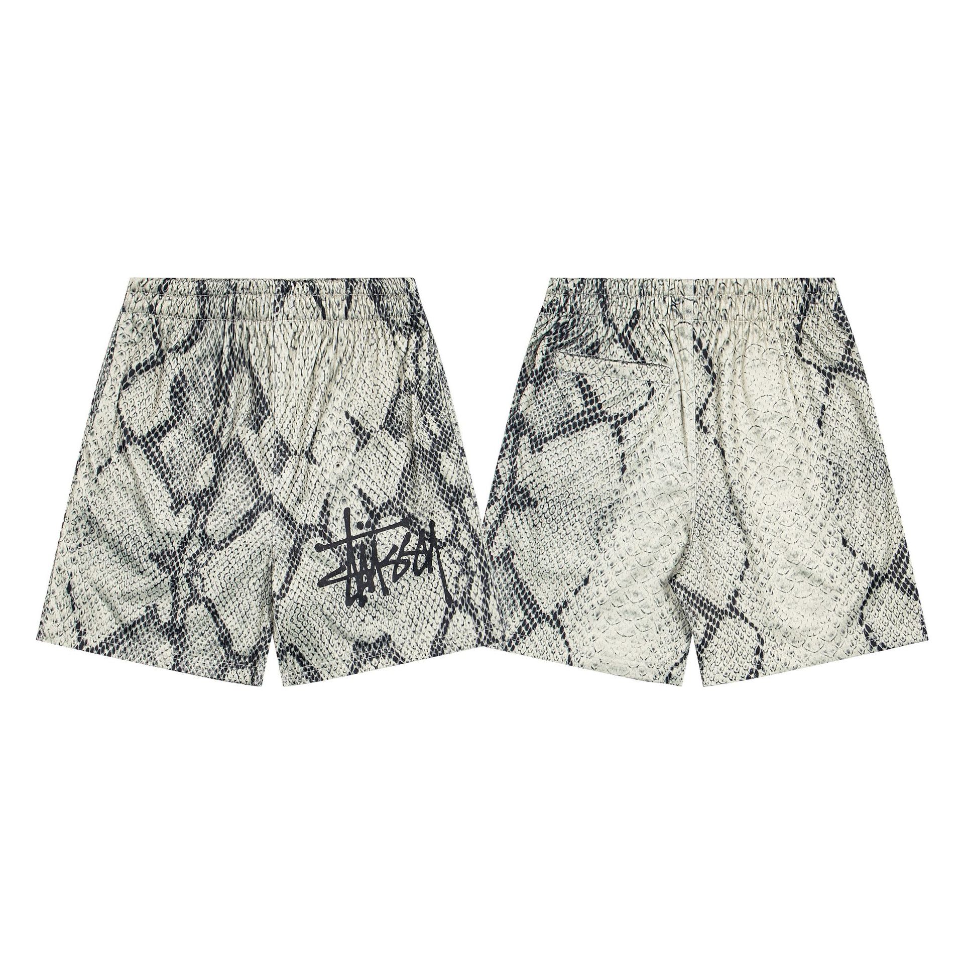 Stussy Basic Snake Mesh Short 'Bone'
