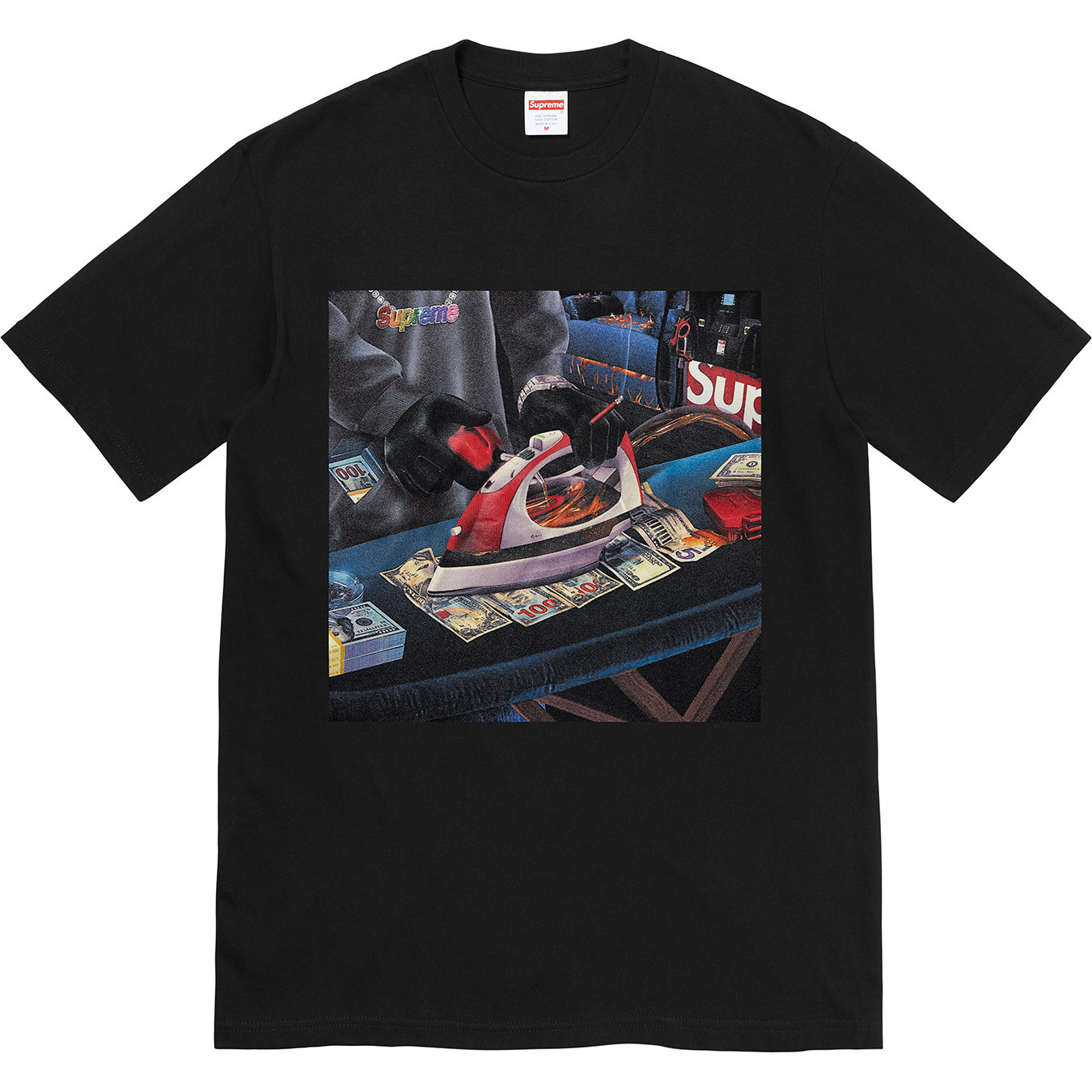 【Supreme】アメリカトレンドブランド アイロンプリントTシャツ ゆったり ユニセックス