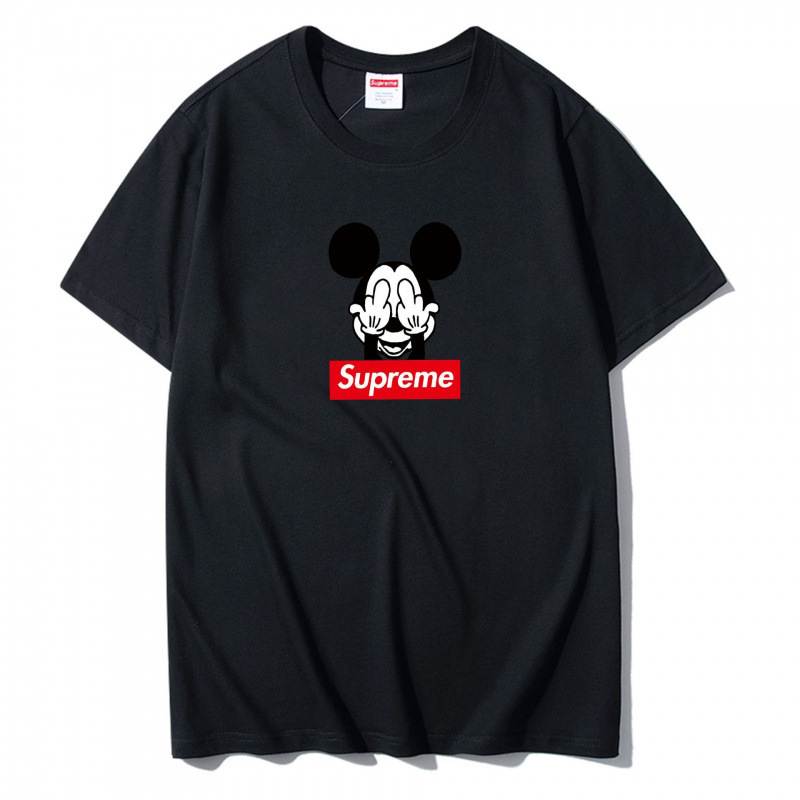 【Supreme】アメリカのトレンドブランド おもしろミッキーTシャツ ゆったり ユニセックス