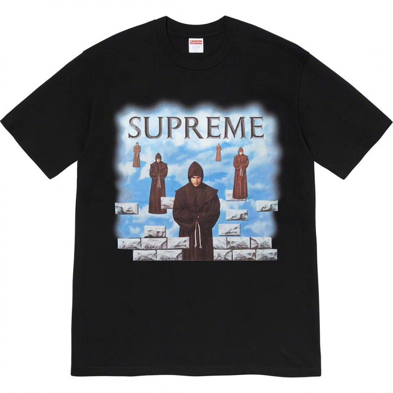 【Supreme】アメリカントレンドの魔法使いマジックサスペンションTシャツゆったりユニセックス