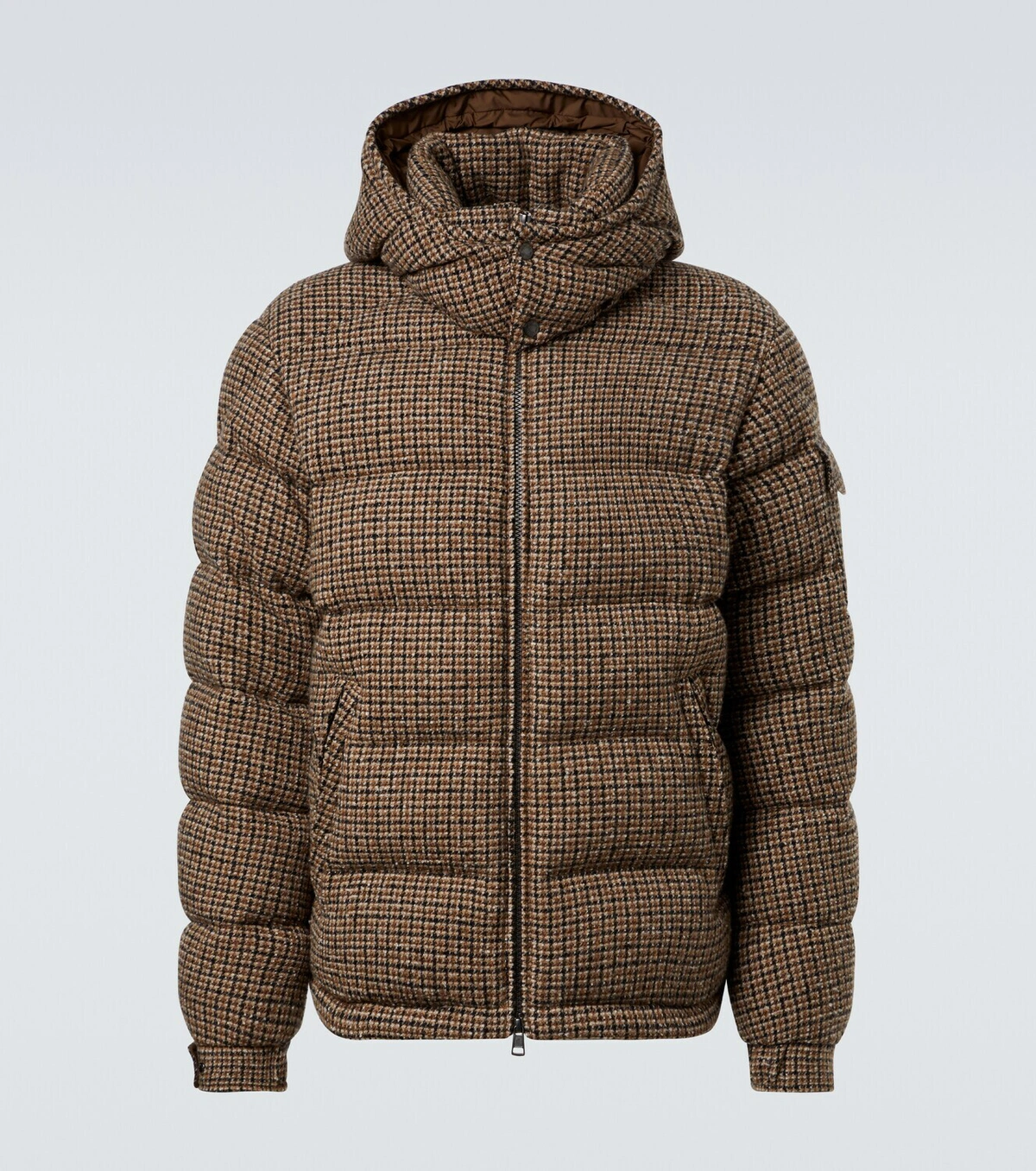【MONCLER全国送料無料】Moncler Montgenevre checked bouclé down jacket