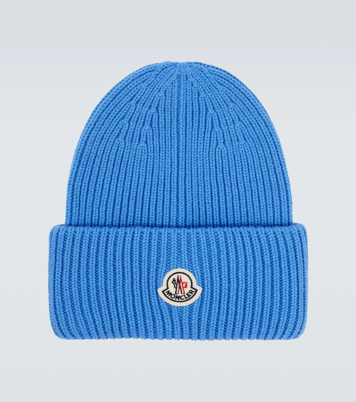 【MONCLER全国送料無料】Moncler Logo wool and cashmere beanie