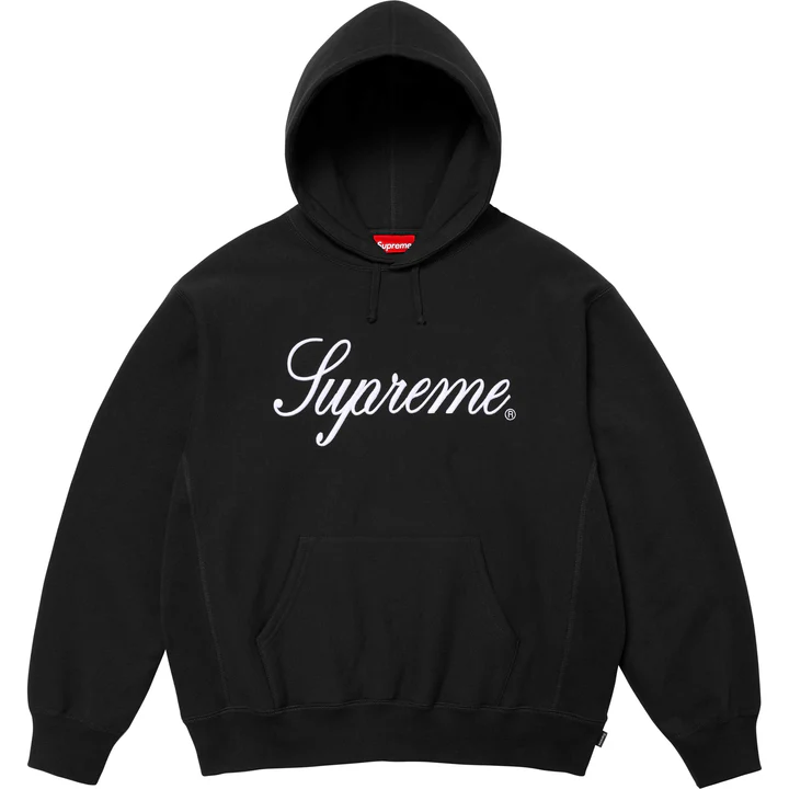 Supreme Embroidered script Hooded Sweatshirt