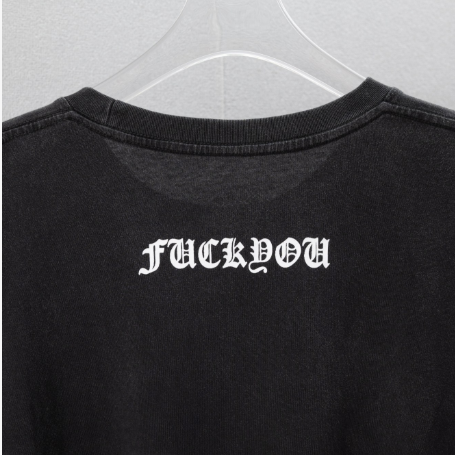 『S-XL』限定ウォッシュ長袖Tシャツ クロスデザイン・コットン素材 ウォッシュドフェードプリント＆切り替えデザイン ゆったりとしたリラックス感のあるスタイル