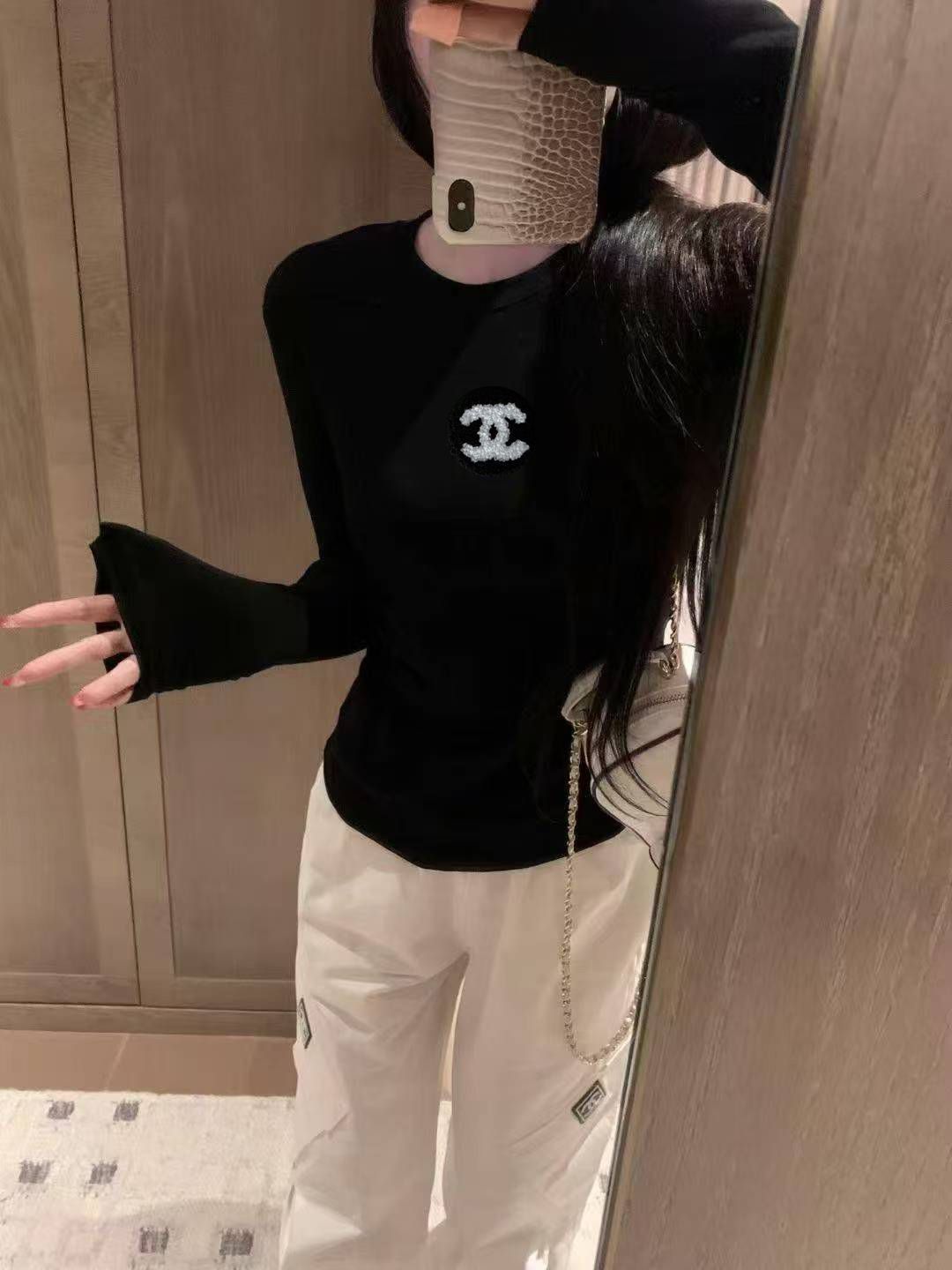すっきり見え スリム 長袖Tシャツ｜クルーネック・着回しベーシック