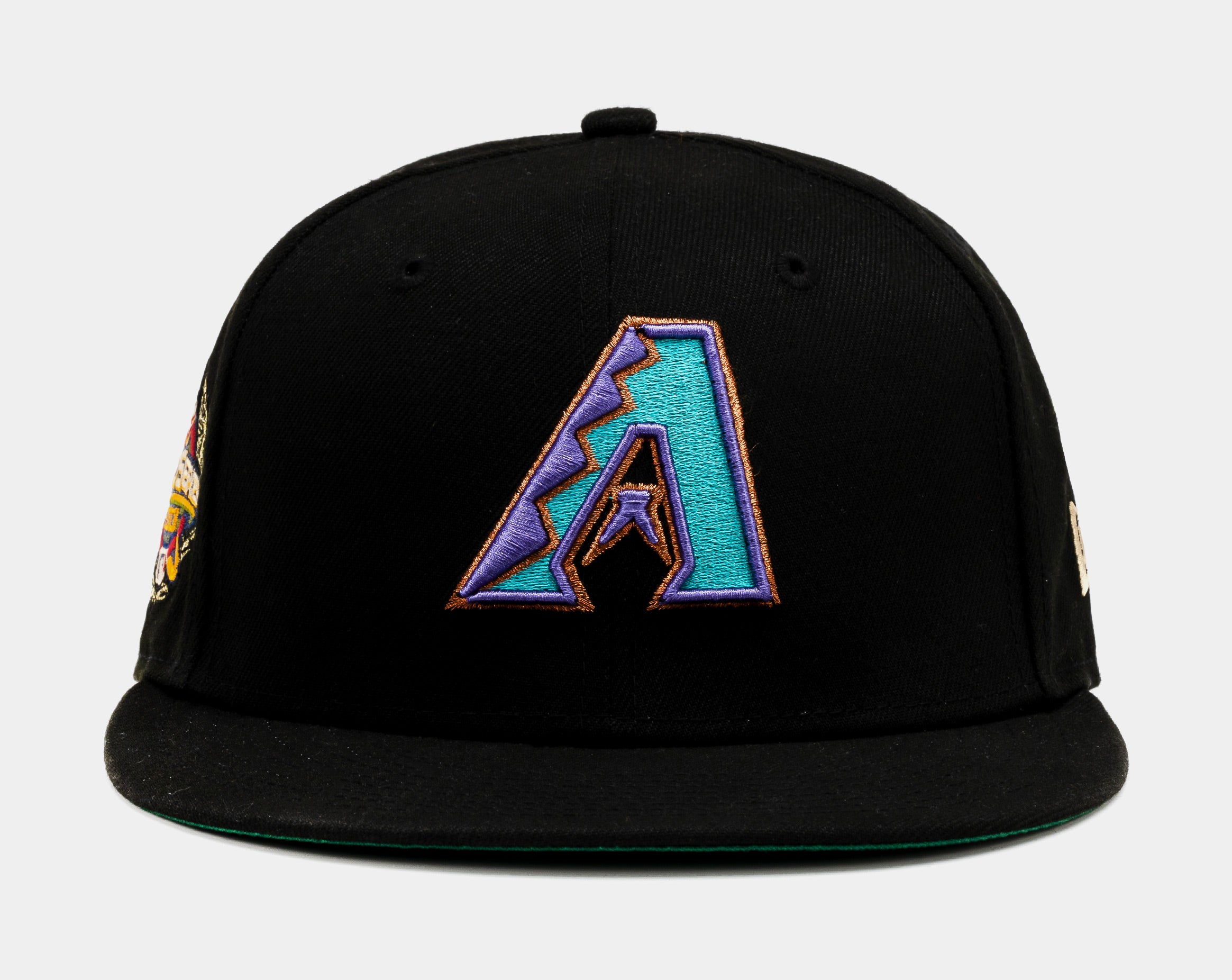 Arizona Diamondbacks Laurel Sidepatch 59Fifty Mens Hat (Black)