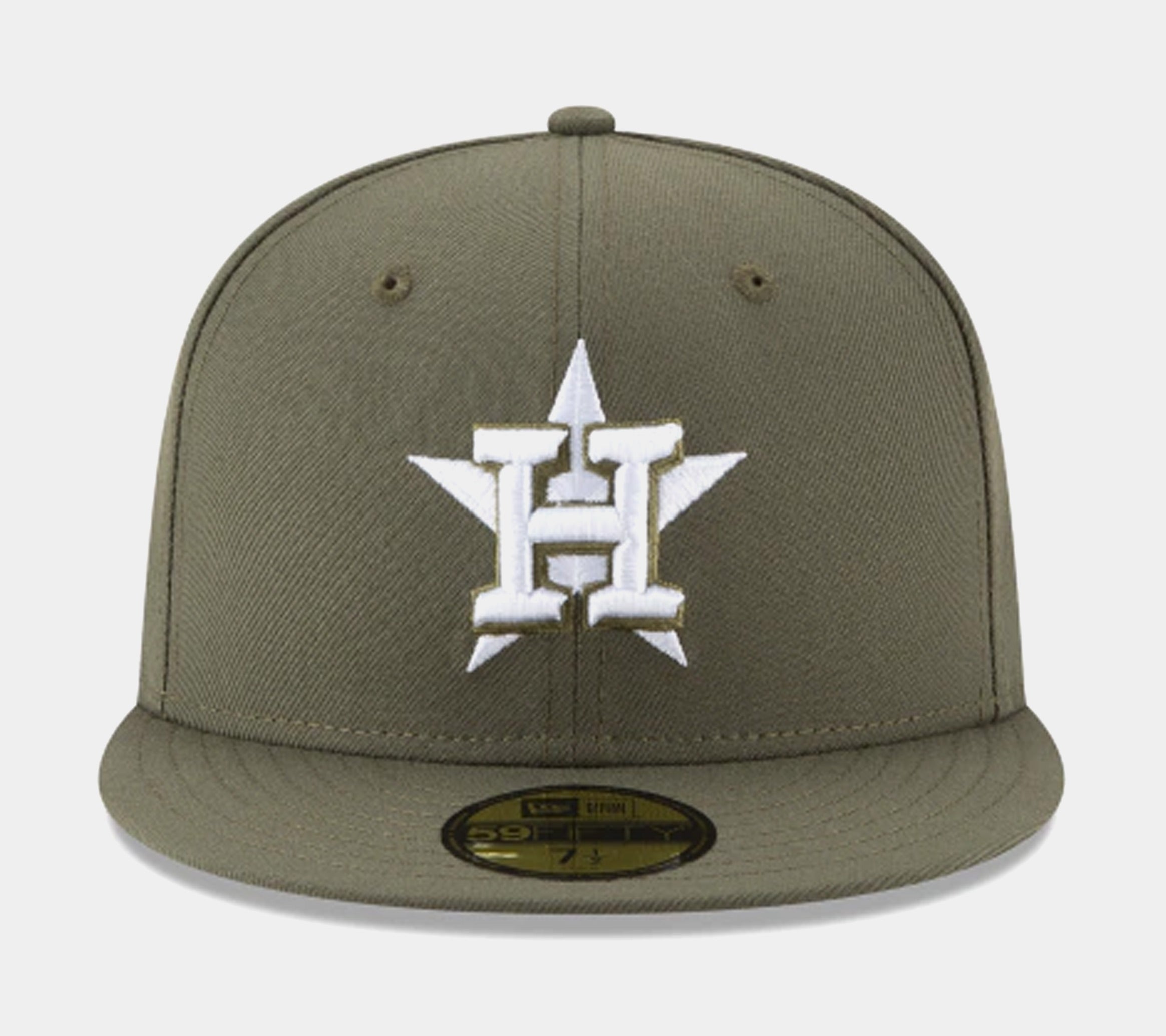 Houston Astros 59Fifty Fitted Hat Mens Hat (Olive)