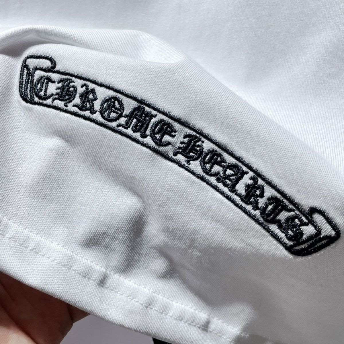 『S-XL』ハイストリート風パッチワーク半袖コットンゆったりユニセックストレンディTシャツ