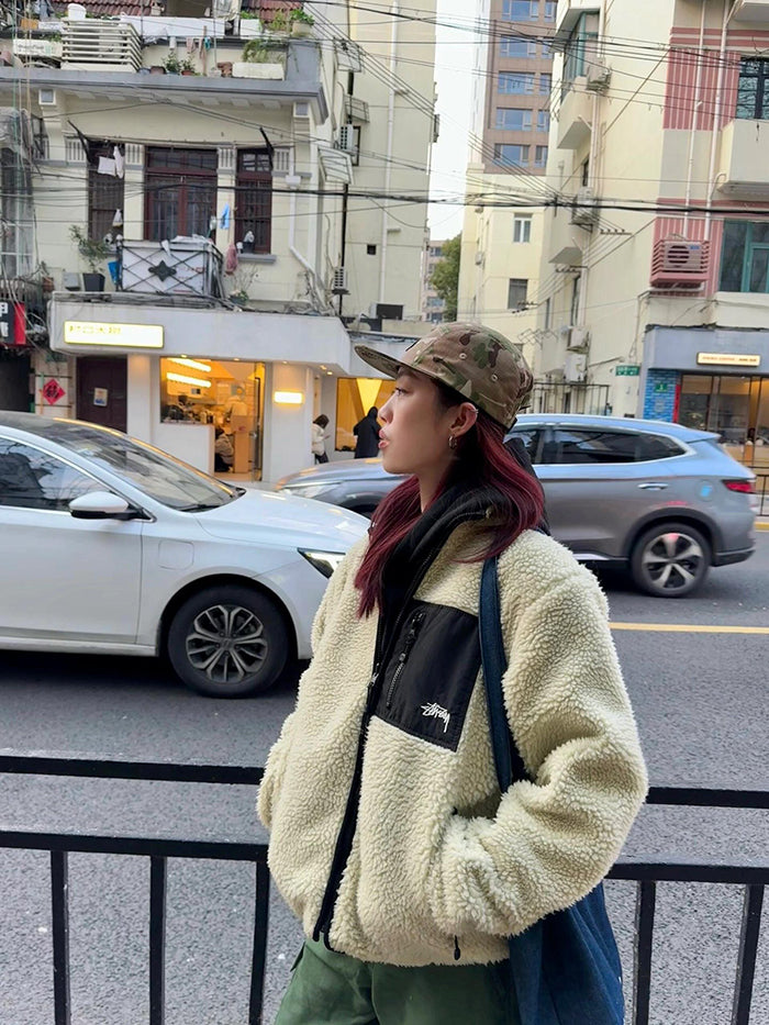 ☆送料関税込☆Stussy 8 Ball Sherpa Jacket Natural☆超人気☆