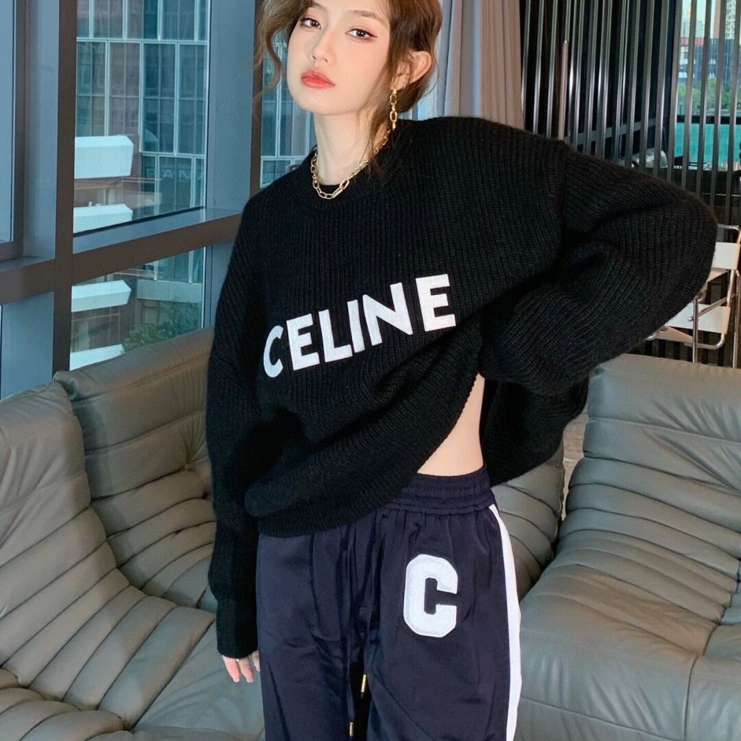 『フリーサイズ』万能クルーネックニット メンズレディース兼用 プルオーバーニット