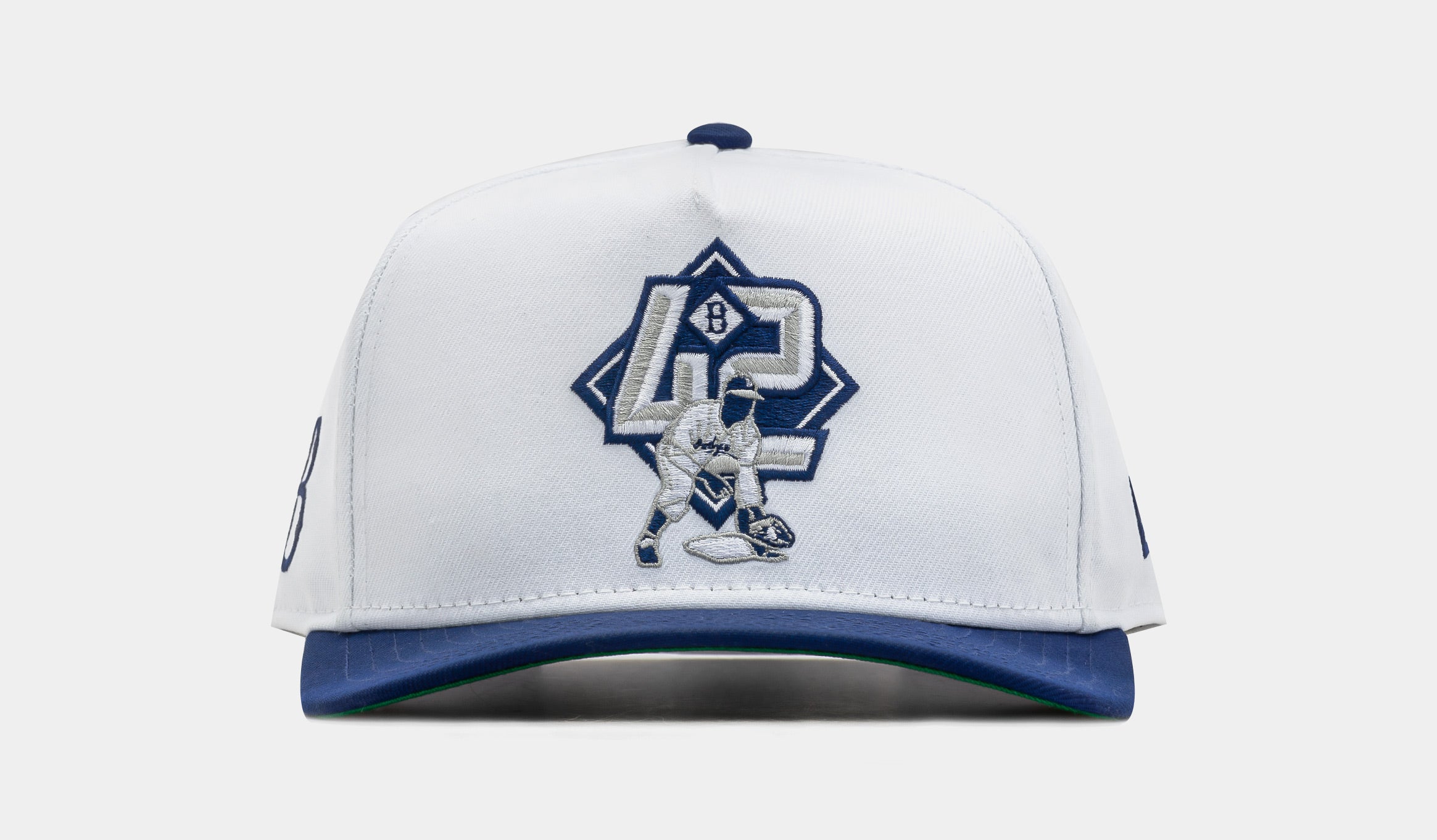 MLB Brooklyn Dodgers 42 Jackie Robinson 950AF Snapback Mens Hat (White/Blue)