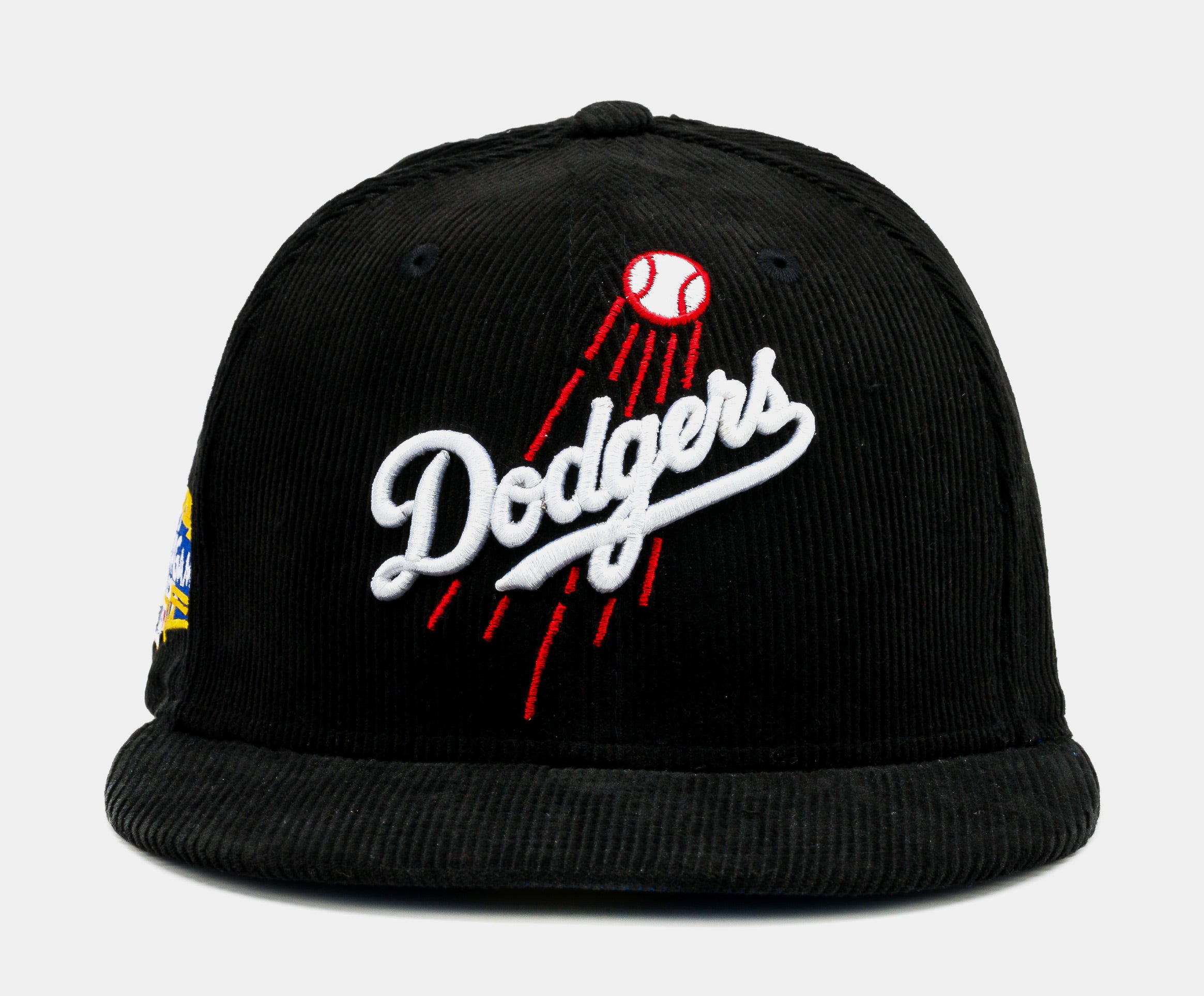Shoe Palace Exclusive Los Angeles Dodgers Everyday Corduroy 59Fifty Fitted Mens Hat (Black/Blue)
