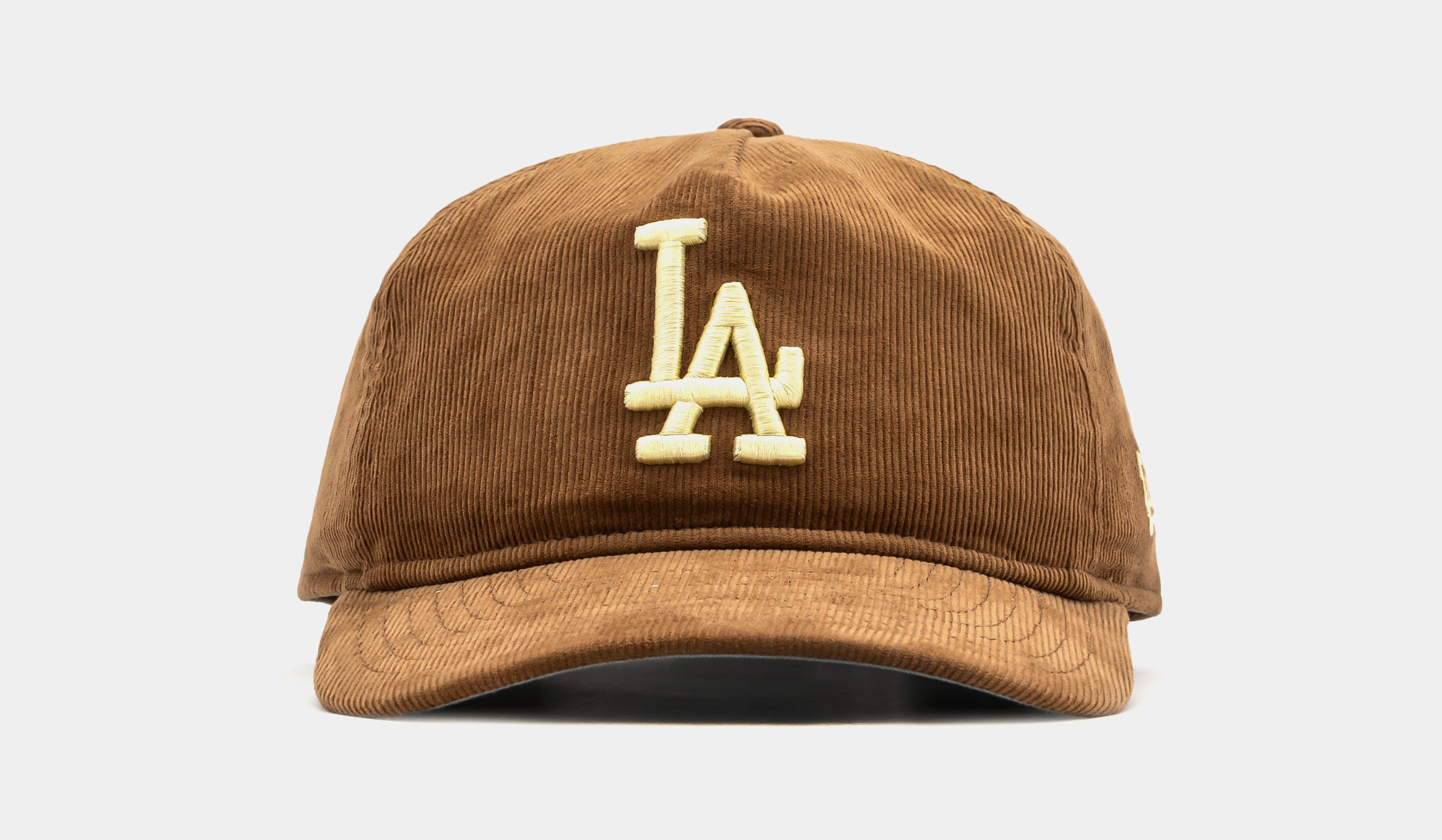 Los Angeles Dodgers Golfer Snapback Mens Hat (Khaki/White)