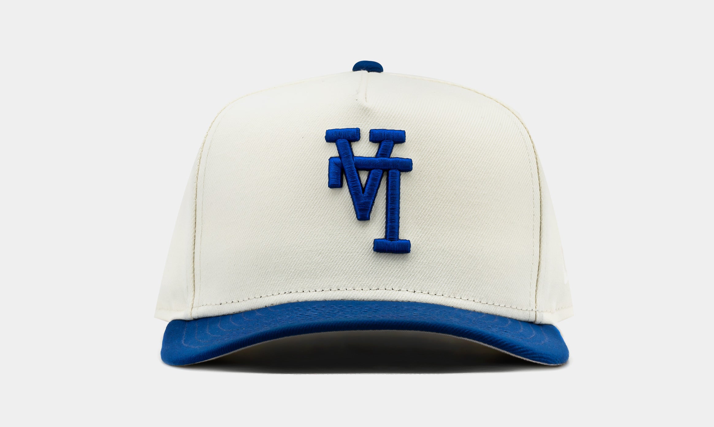 Shoe Palace Exclusive Los Angeles Dodgers 2T Upside Down 950AF Snapback Mens Hat (Blue/Beige)