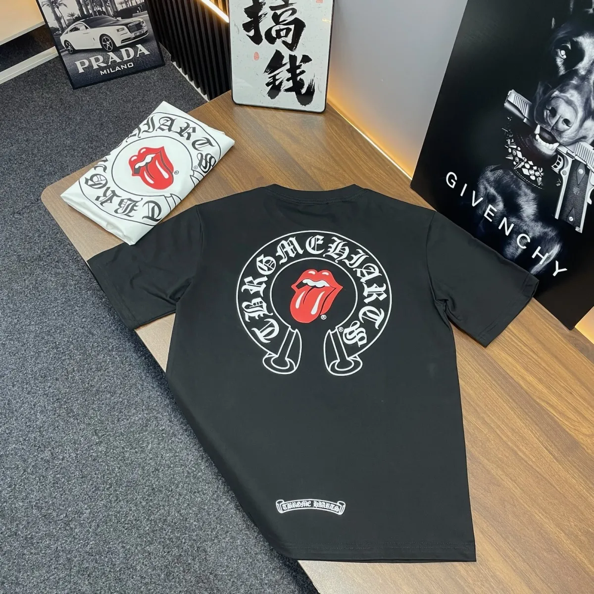『S-2XL』大人気！ストリートスタイルプリントのゆったりフィットトップス、カジュアルなクルーネック、夏物