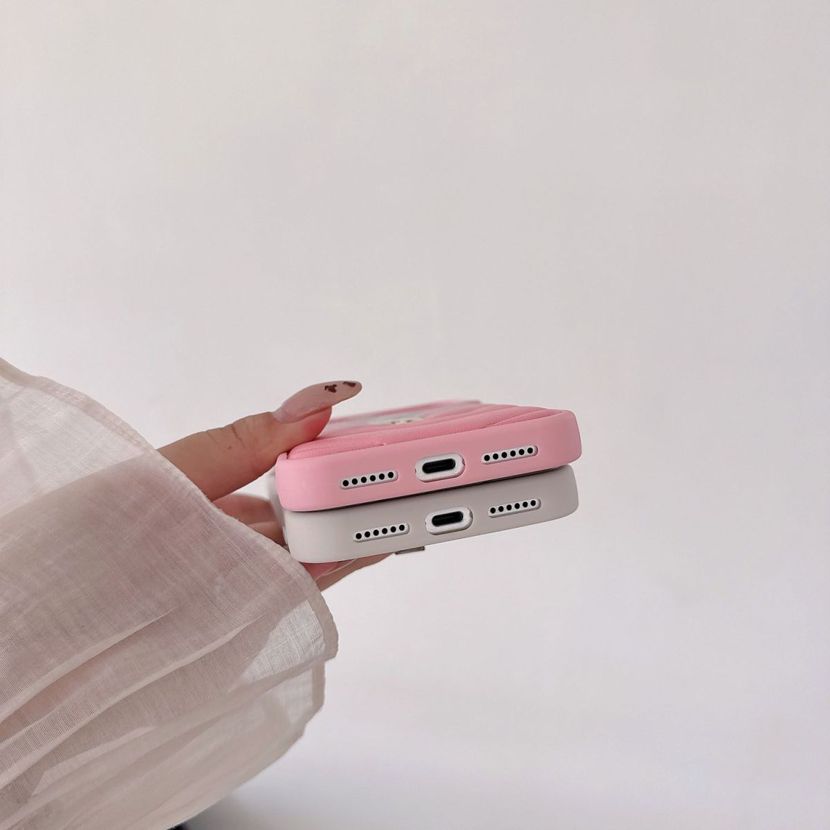 高級レザー製Appleスマホケース、ソフトラバー製耐衝撃スマホケース
