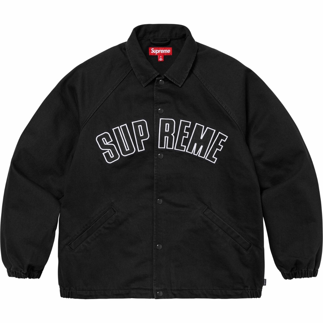 Supreme ARC Denim Coaches Jacket "Black"（SUP-SS24-238）