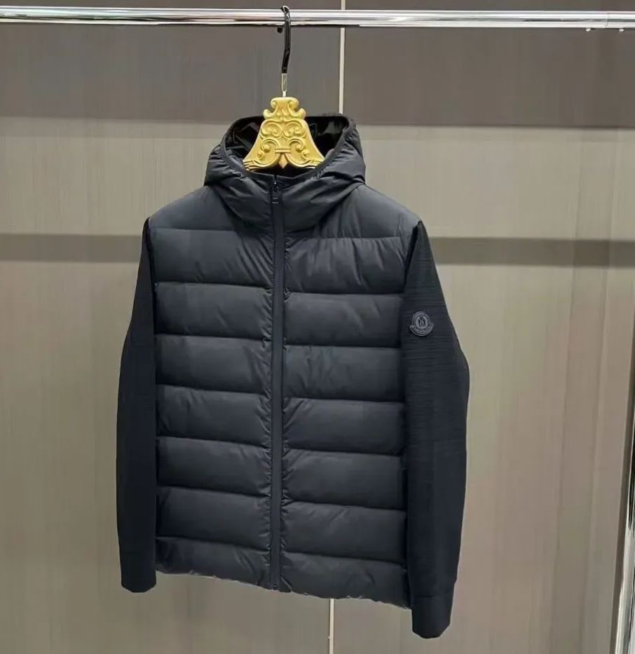 『M-5XL』フード付きのダウン入りコットンジャケット、メンズカジュアルスタイル