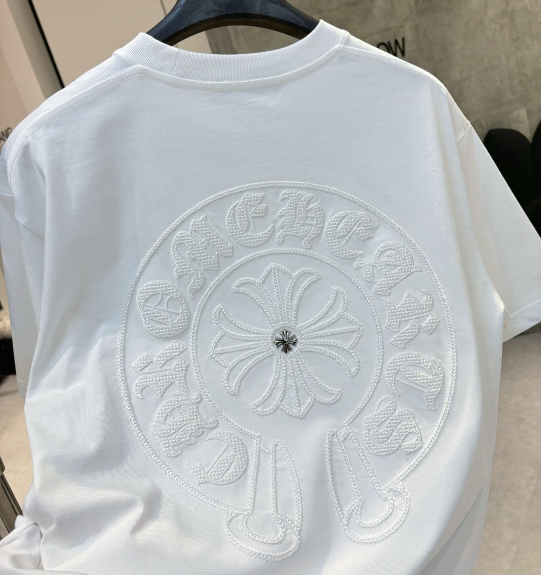 『S-2XL』カジュアルメンズ＆レディースファッション刺繍入りTシャツ、トレンディなブランドトップス、半袖