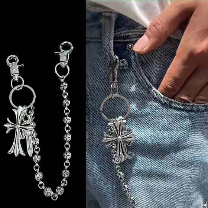 パンク風ウエストチェーンアクセサリー、チェーンペンダント、メンズ＆レディースペンダント